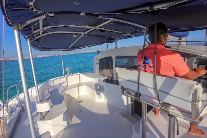 Private Catamaran from Cancun to Isla Mujeres | For up to 30 pepl - Snorkeling near MUSA and Manchones Reef