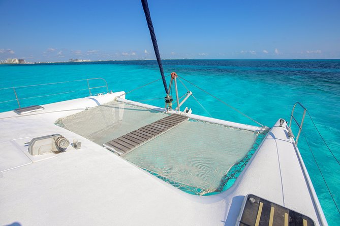 Private Catamaran from Cancun to Isla Mujeres | For up to 40 pp - Optional Isla Mujeres time on the seven-hour cruise