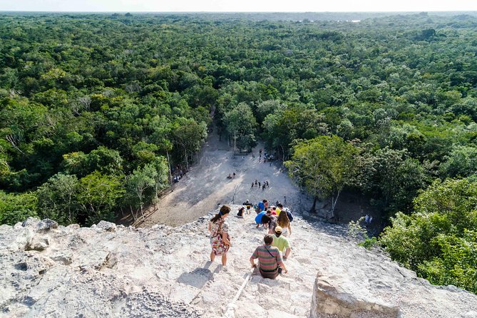 Private Day Tour to Chichen Itza, Coba and Cenote Ik Kil - Coba and the climb to Nohoch Mul
