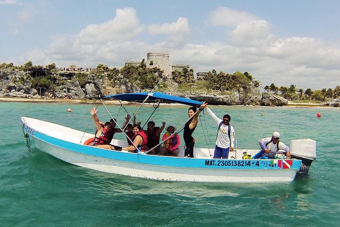 Private Tulum Ruins, Reef Snorkel & Cenote Adventure - Swimming in Jaguar Cenote at Yax-Muul