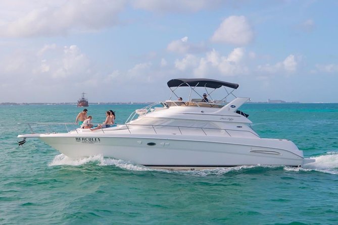 Private Yacht - 46 ft SeaRay Cancun Bay Snorkel 23P4 - Why the group price can be good value
