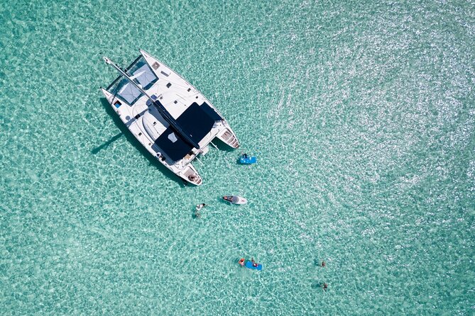 Puerto Morelos Secret Sandbar Catamaran Sail - The secret sandbar and its shallow water