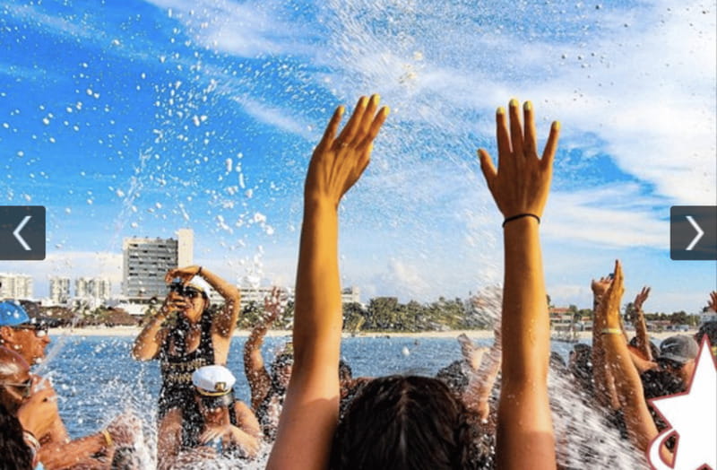 Rockstar Boat Party Cancun - Booze Cruise Cancun (18+) - Three hours of music, drinks, and dancing