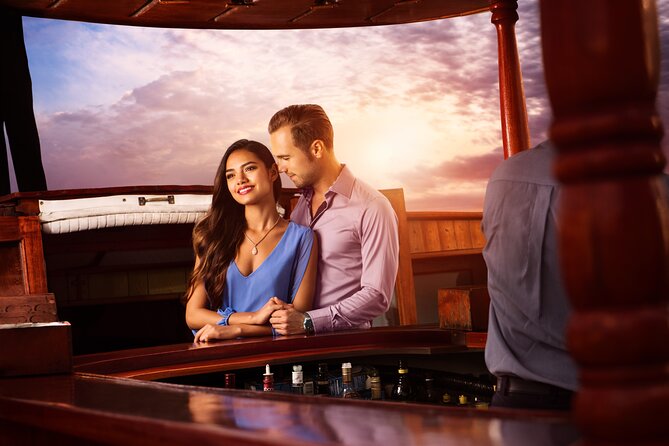 Romantic Sunset Dinner Cruise in Cancun with Open Bar - Boarding the galleon-style yacht