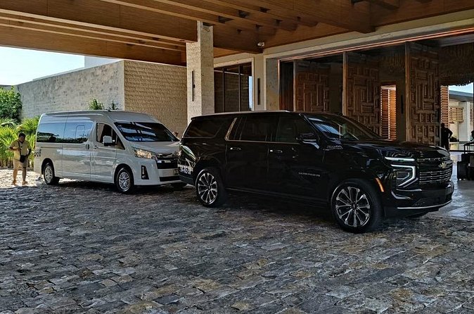 Safe and Comfortable Riviera Maya Transfers - Clean vans, water, WiFi, and room for your group