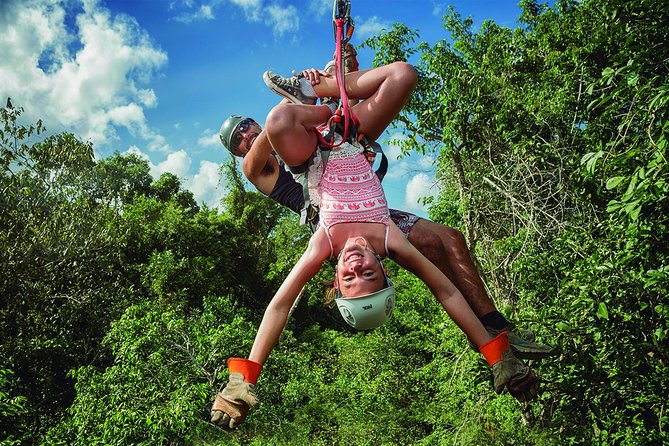 Selvatica Adventure Park ATV and Ziplines in Cancun and Riviera Maya - Rope course and the promised parachute drop