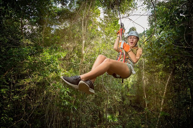 Selvatica Park Ziplines, Cenote, and ATV Tour From Cancun and Riviera Maya - Skywalks, a bungee swing, and a parachute jump