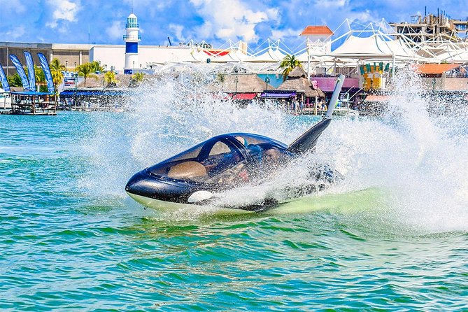 Shark Ride in Cancun - Seabreacher - The 15-minute run: speed, submersion, and jumps