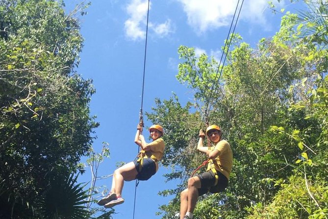 Snorkel, ATV, Zipline and Cenote Adventure from Cancun - Six ziplines above the jungle