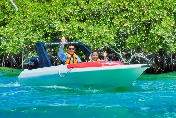Speedboat across the Mangroves & Snorkel with Jet Ski Rental - Snorkeling above MUSA at Punta Nizuc