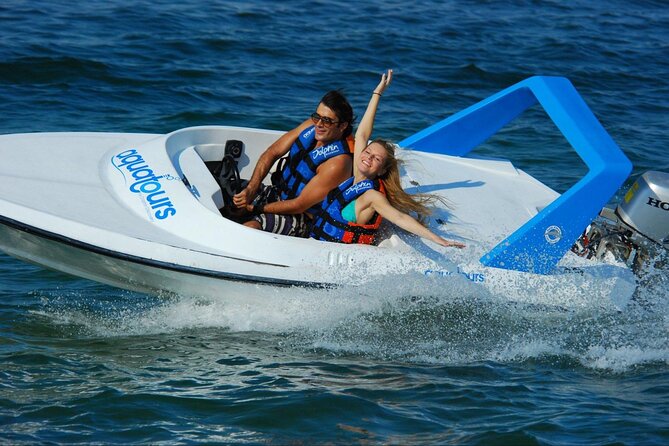 Speedboat Excursion: Thrilling Drive & Snorkel in Cancun Lagoon! - A fast start from Marina Chac Chik