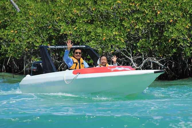 Speedboat Tour with Snorkeling in Cancun – Drive Your Own Boat! - Taking the wheel on Nichupté Lagoon