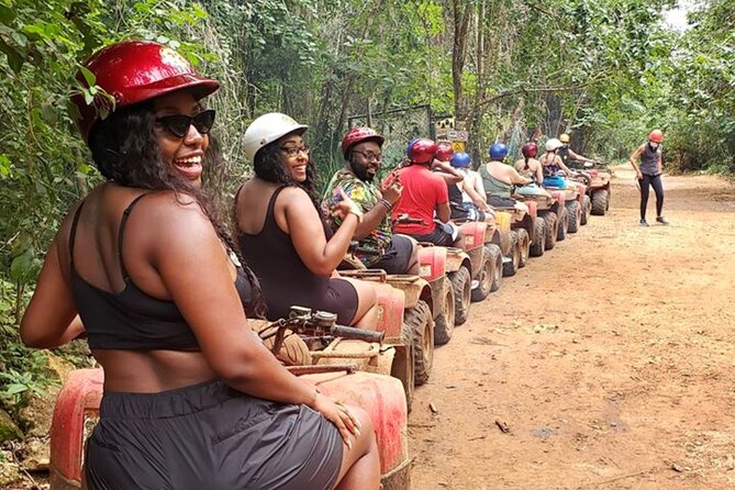 The Best Adrenaline Park! ATV´s Ziplines & Cenote swim experience from Cancun - The zipline course above the trees