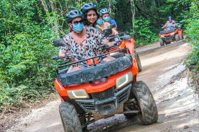 The best ATV tour with ziplines and Cenote swim day! - Ziplines and hanging bridges in one circuit
