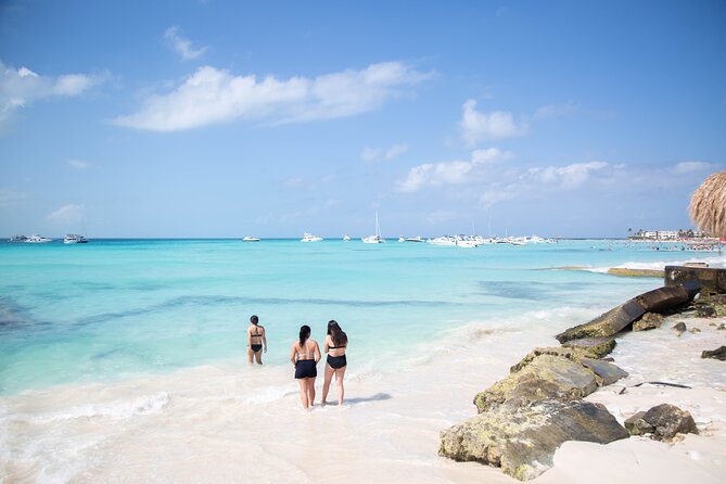 The Best Catamaran tour to Isla Mujeres with Open Bar and Lunch - The 30-minute reef snorkeling stop