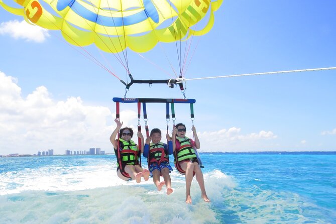 The Best Parasail Adventure & Transportation - The Caribbean view is the real payoff