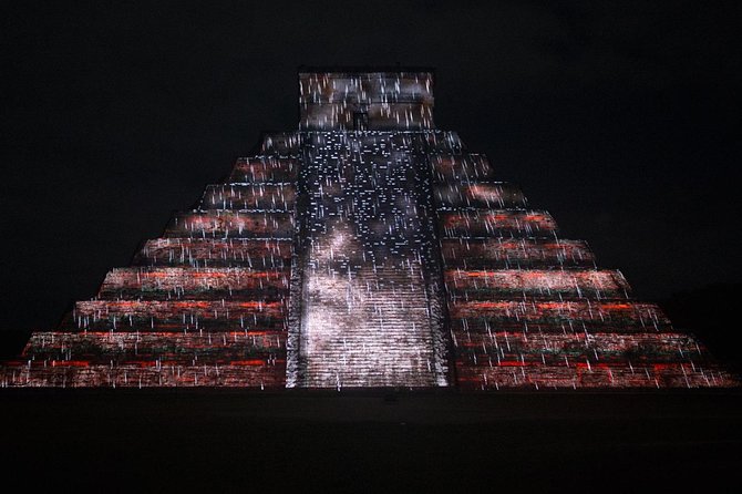 The majestic night show of kukulkan in Chichen Itza Valladolid & Cenote included - What this Cancun day trip really offers
