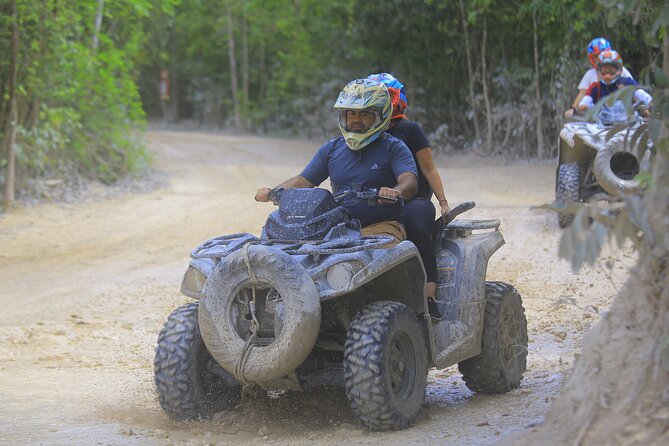 Top ATV's in Mexico includes Cenote, Ziplines, snack & transport. - Three jungle activities for $65