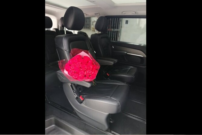 Transfer in Luxury Mercedes Benz Minivan - The little comforts that matter on arrival