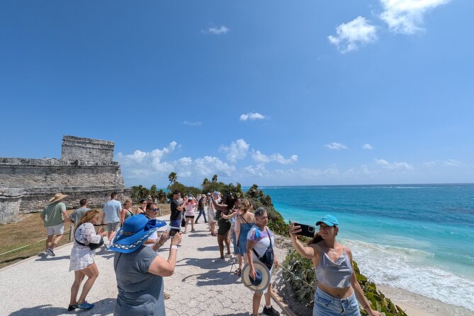 Tulum, Cobá, Cenote & Playa del Carmen 4-in-1 Full Day Tour - Tulum: two hours beside the Caribbean