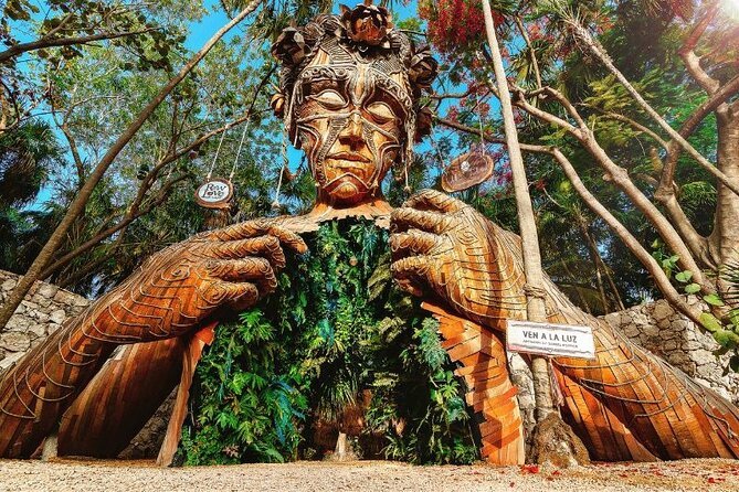 Tulum Ruins visit cenotes house turtle and Sculpture Come to Light - Pickup, timing, and the reality of shared transport