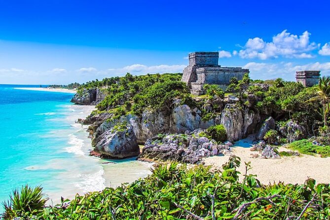 Tulum Ruins visit cenotes house turtle and Sculpture Come to Light - The Ven a Luz sculpture, a 45-minute photo stop