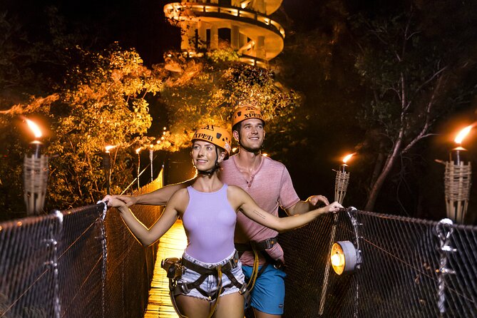 Xplor Fuego with Buffet Style Dinner and transportation - Cave rafting, river swimming, and hammock splashes