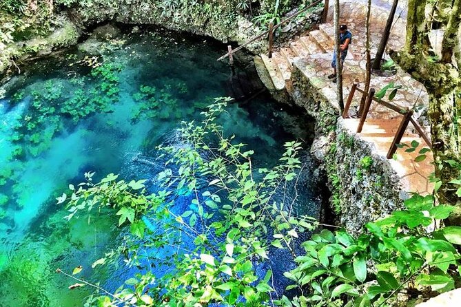 Zapote Cenotes Adventure Tour Prehistoric Park - Cheche Grandfather Cenote and its stone formations